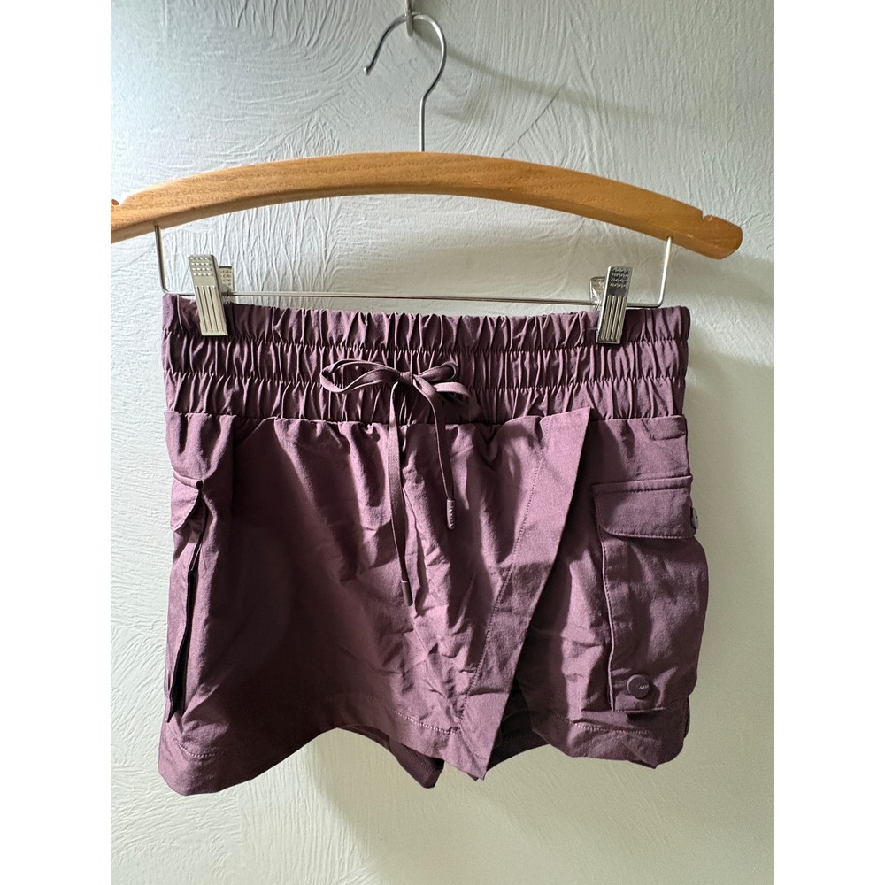 POPFLEX Stunning Skort Plum Purple Cargo Pocket Athletic Skirt Small